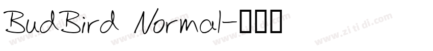 BudBird Normal字体转换